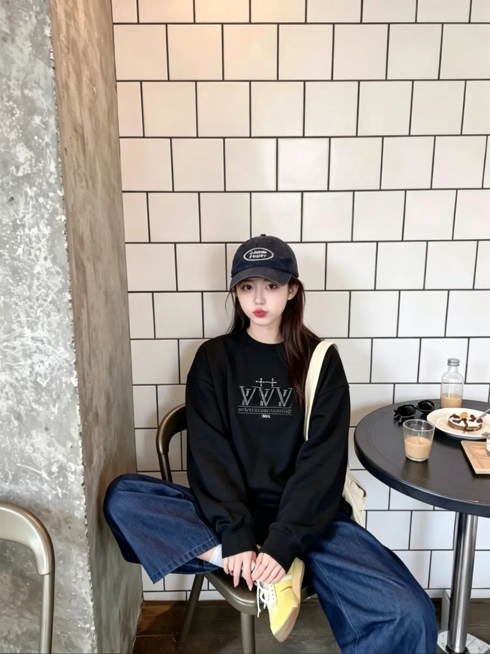 Louis Vuitton/Louis Vuitton beaded embroidered crew neck sweatshirt